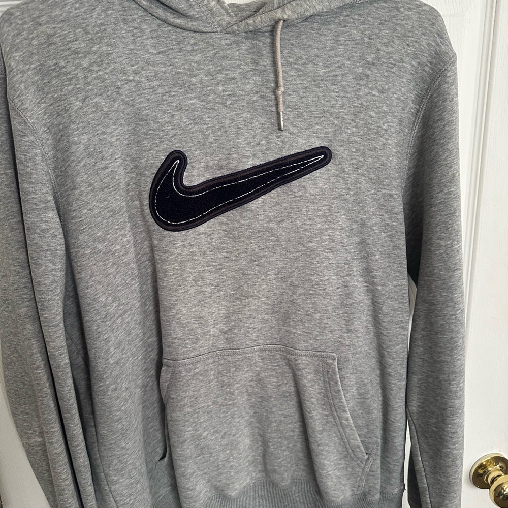 Nike Gray Hoodie with Black Logo